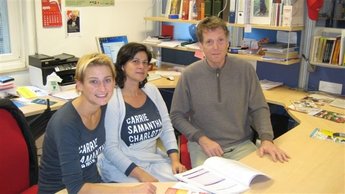 Anna, Sabine und Stefano (v.l.n.r.) Anna, Sabine und Stefano (v.l.n.r.)